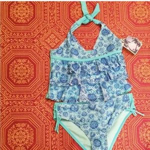 Nwt Ymi swimwear tropical paradise tankini